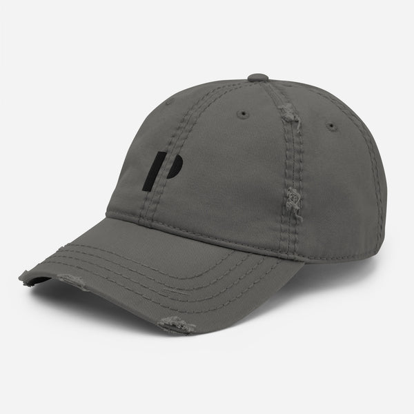 PU0070 Charcoal Grey Weathered Cap