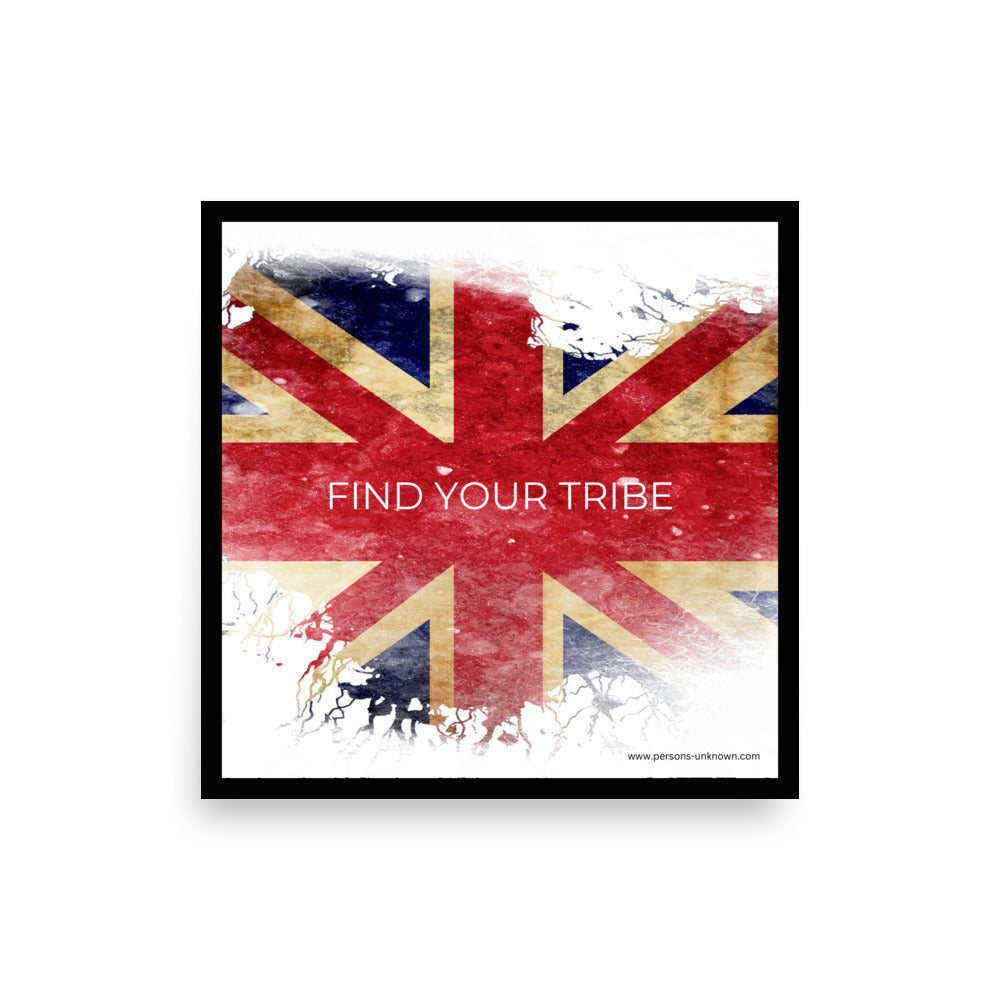 Find your Tribe Union Jack Poster